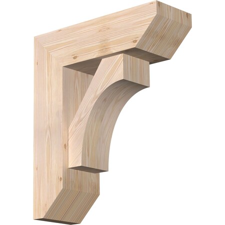Ekena Millwork Westlake Slat Smooth Bracket w/ Offset Brace, Douglas Fir, 7 1/2"W x 22"D x 26"H BKT0806X22X26WTL06SDF